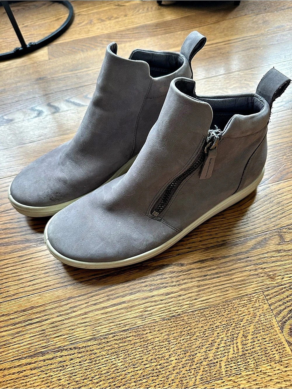 ECCO Soft 7 Zip Bootie Brown Ankle Boots US 7.5